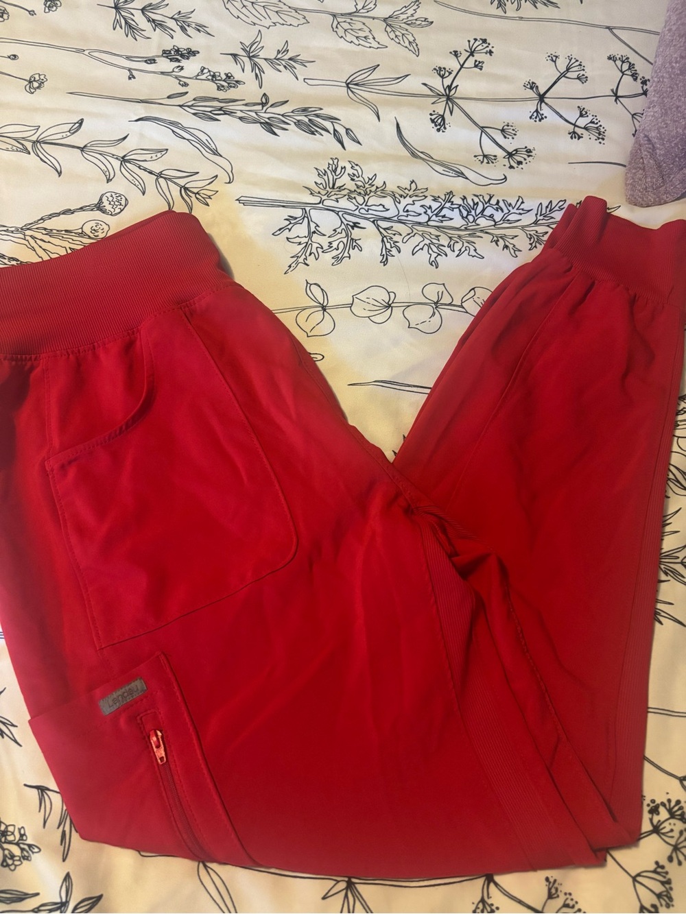 Landau Red Women's Scrub Set